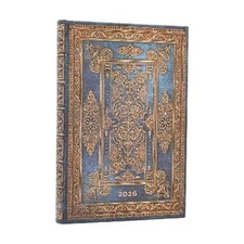 Paperblanks 2026 Blue Luxe (Luxe Design) Mini 12-month Verso Hardcove (Hardback)