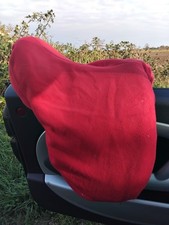 Black Thorowgood T4 15"  Pony Saddle Short Saddle Flap