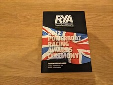 2012 Powerboat Racing Awards Ceremony souvenir Programme