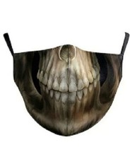 GOTH SKULL Halloween Horror Reusable Adult Face Mask - Washable