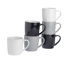 6x Coloured Tea Coffee Mug