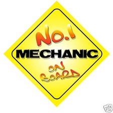 No.1 Mechanic On Board Novelty