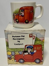 Vintage Coalport 1984 Postman Pat small ceramic mug with original box