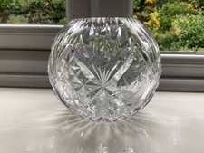 VINTAGE Lead Crystal POSY VASE / BOWL Globe Shape Beautiful