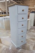 Handmade White 6 Drawer Chest-