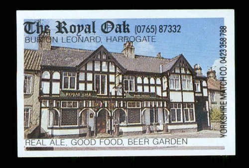 Matchbox label pub the - matchbox, royal