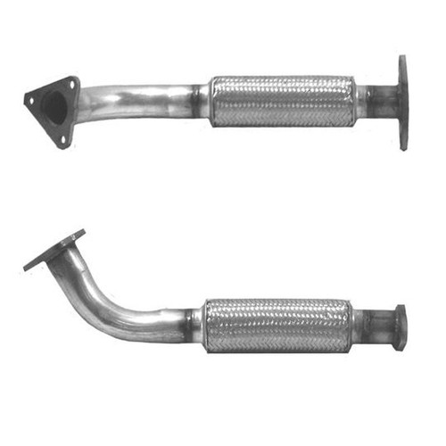 Front exhaust pipe and - exhaust,