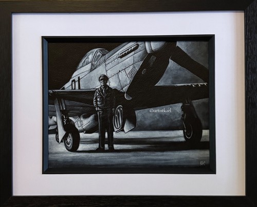 P51 mustang with - with, an