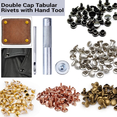 Double cap rivets hand - cap, fixing