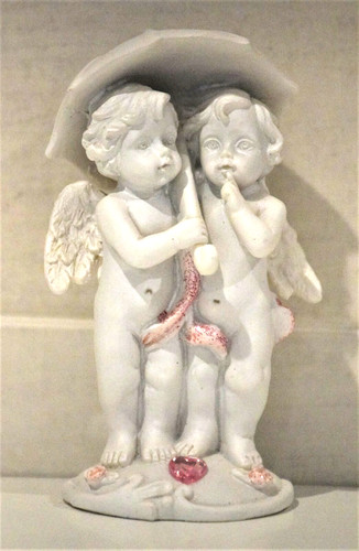 Pair cherubs under - pair, of