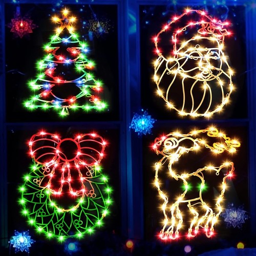 Christmas window silhouette - window,