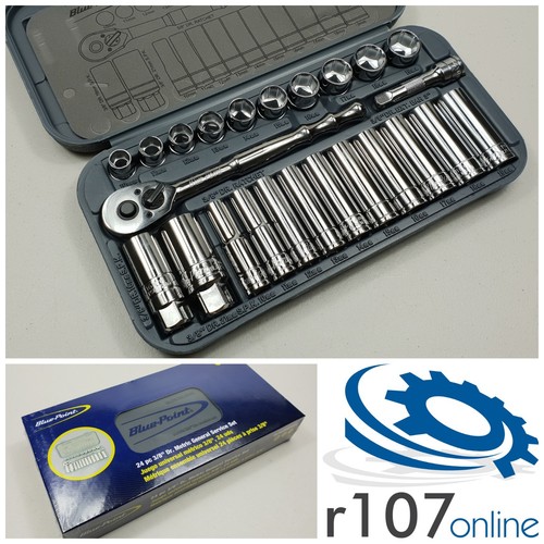Blue point 24pc socket - 24pc, 3/8"
