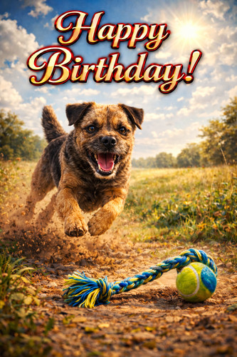 Border terrier birthday - border,