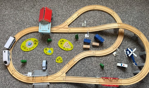 Little town wooden - town, railway