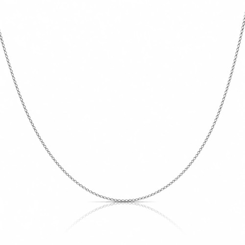 14k white gold - 14k, .42mm