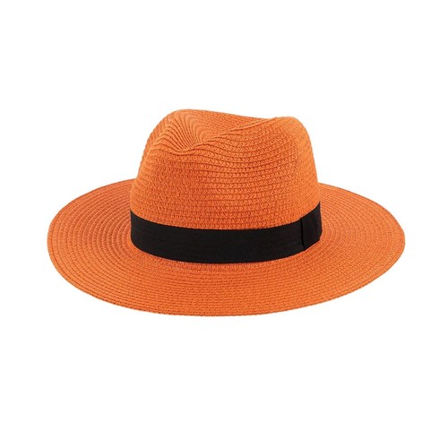 Packable straw summer panama - straw,