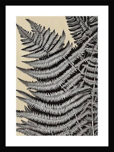 Elegant fern fronds print - elegant,