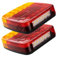 2Pc 12V LED Rear Tail Lights