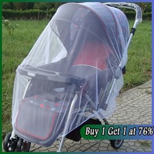 White Elastic Mosquito Net Baby Infant Strollers Insect Shield Travel Cot Mesh