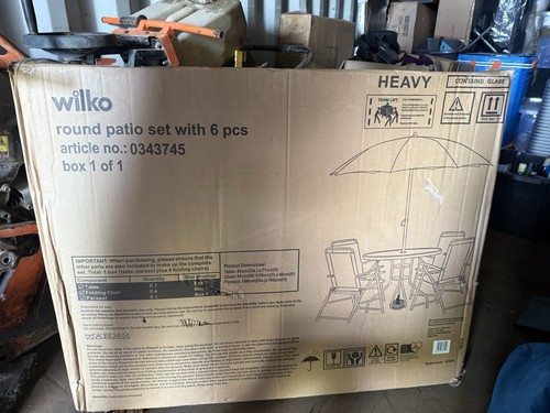 Wilko piece garden patio set - piece,