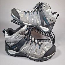 Merrell Boots Womens Size 6 Grey Black Accentor Mid Outdoor Walking Hiking