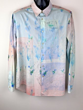 PAUL SMITH SHIRT Size XL - Unbelievably Gorgeous Map Design New , Never Worn