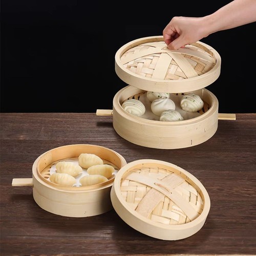 Bamboo steamer cooker - bamboo,