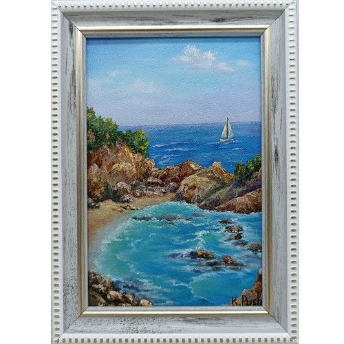 Original seascape oil - original,