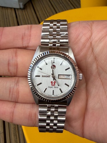 Rado purple horse white - horse, dial