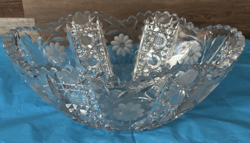 Heavy cut crystal oval - heavy,