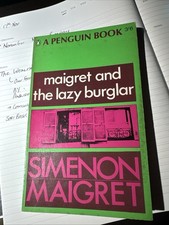 Manifest and The Lazy Burglar By Simenon Maigret Penguin PB 1966