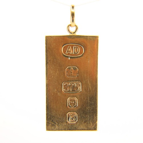 Vintage 9ct gold ingot - vintage,