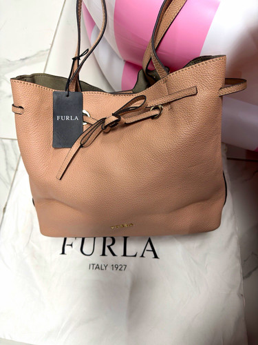 Furla women beige pebbled - furla,