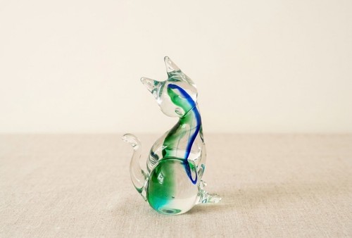 Murano glass cat - murano,