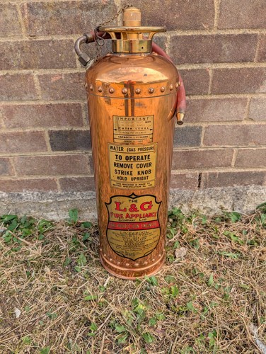 Antique brass the fire - antique, l&g