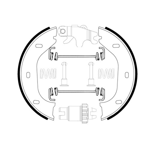 Handbrake brake shoe - handbrake,