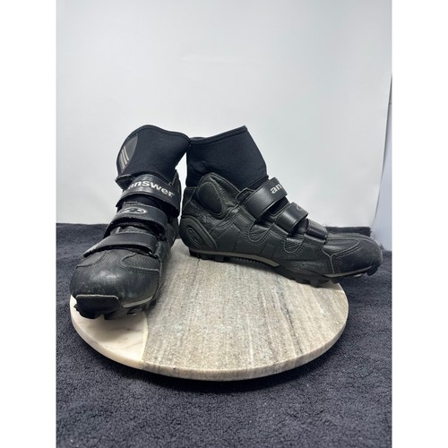 Answer black cycling shoes - answer,