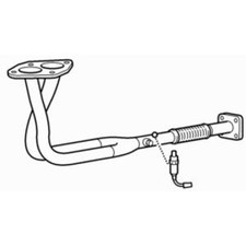 Twin Front Exhaust Pipe for