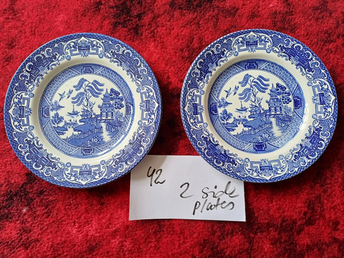Vintage blue and white willow - vintage,