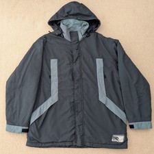 QUICKSILVER Mens Snowboarding Jacket Size XL Coat GREY BLUE Vintage 00s Y2K