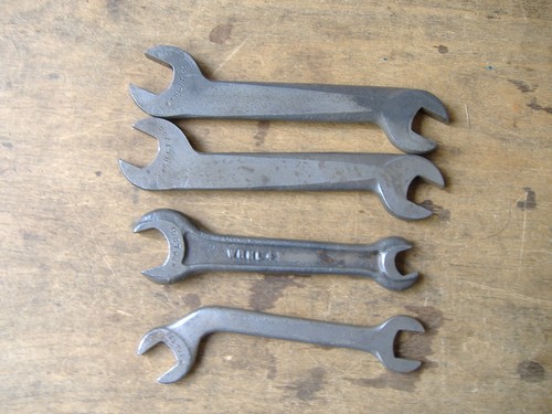 Four vintage wrhl spanners for - four,