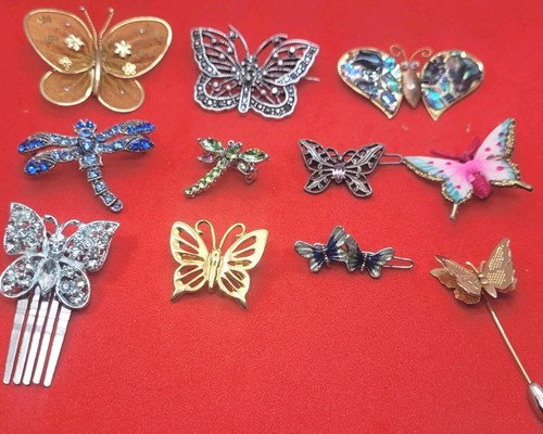 Vintage butterfly dragonfly - vintage,