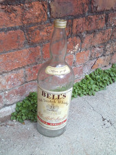 Old Retro Vintage 4.5 Litre Large Bells Pub Bar Whiskey Bottle