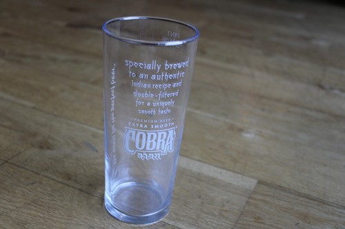 Cobra beer pint glass - cobra,