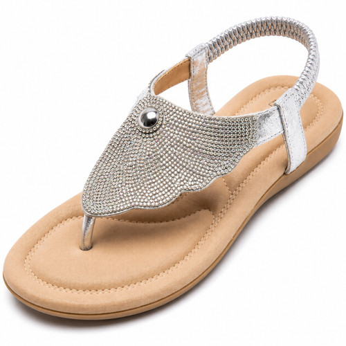Womens cushioned flat sandals - cushioned,
