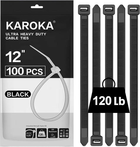 Zip ties inch heavy duty - zip, 12