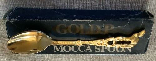 Gold plated mocca spoons - plated,
