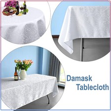 White Jacquard Table Table