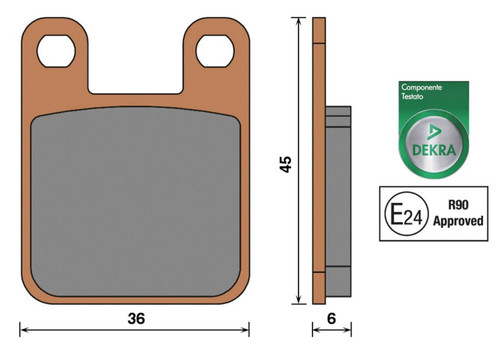 Front brake pads mhr synt - pads,