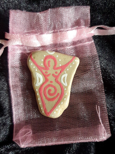 Hand painted spiral goddess - spiral,
